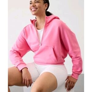 Athleta Forever Fleece Half-Zip Hoodie + Extra Athleta Freebies